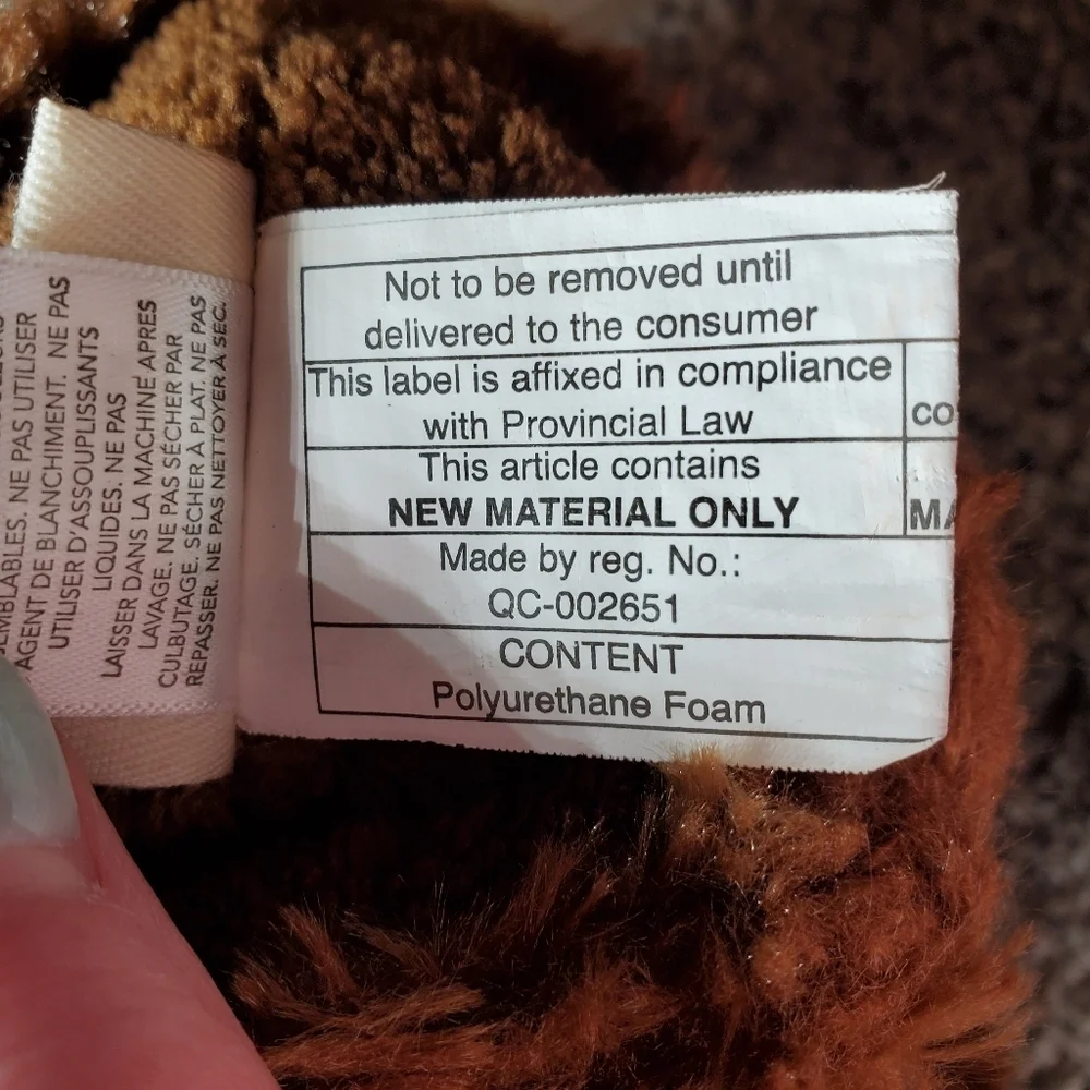 Hatley Toddler Boy Brown Moose Pull-On Slippers Size Large 11-13 EUC
